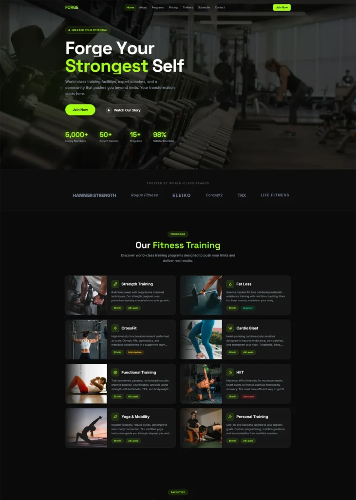 Click Gym Live Demo